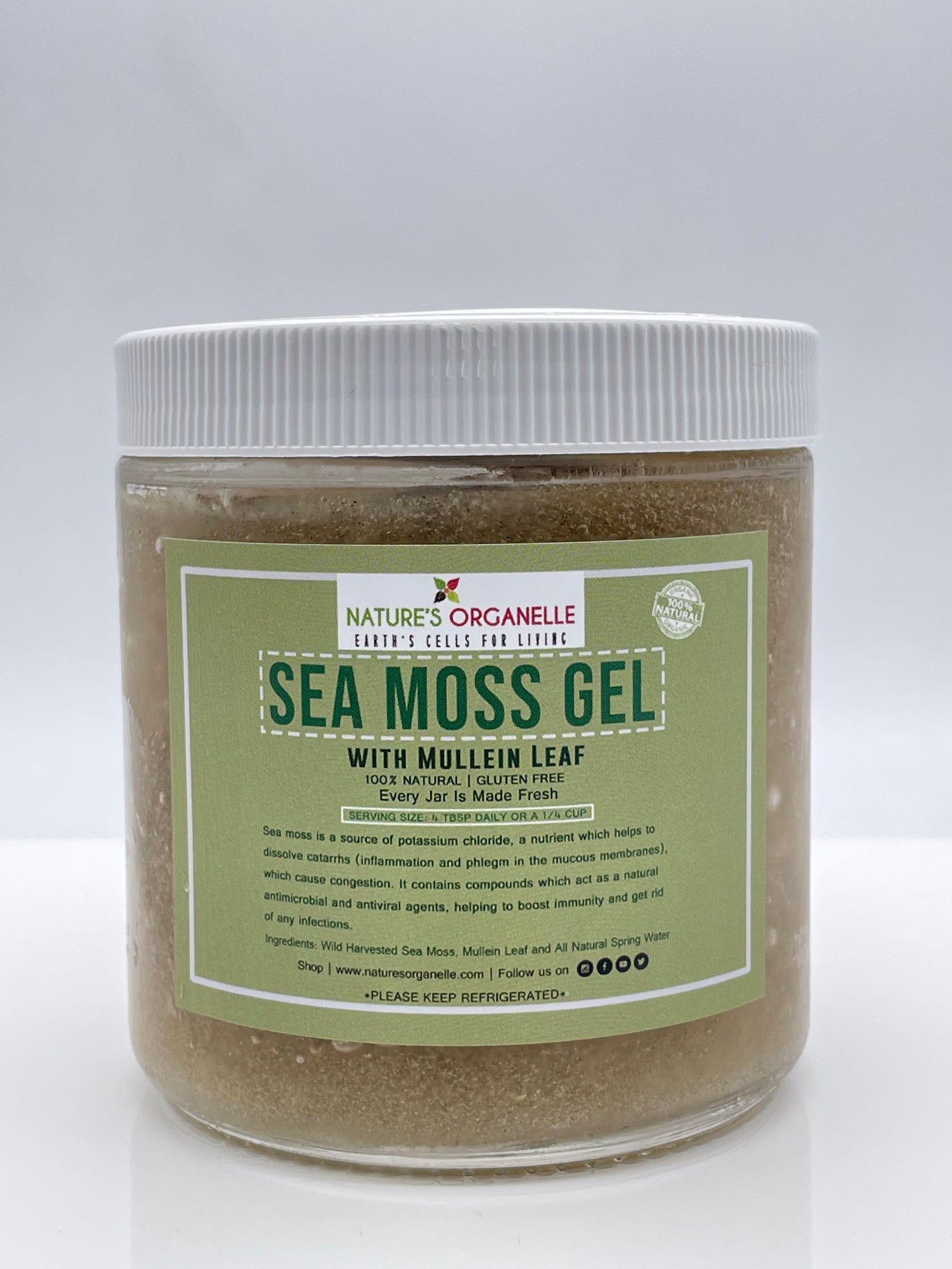 Sea Moss Gel w/ Mullein Leaf